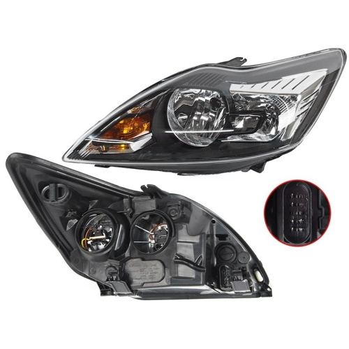 Фара  Ford Focus II 2008-2010 FL Кабриолет черная с электрокорректором, слева (L) Арт. ST4311181LMLDEM2