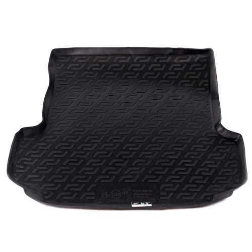 Коврик в багажник Mitsubishi Pajero Sport  2008-2013, пластик, L.Locker, Черный, Арт. 0108040300