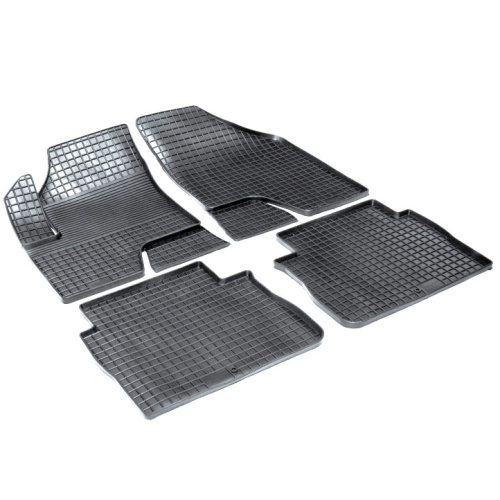 Коврики в салон Hyundai Santa Fe (CM) 2006-2009, резина Seintex "сетка", Черный, Арт. 00617