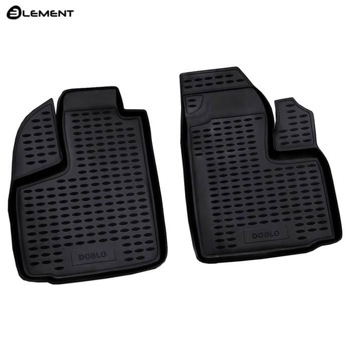 Коврики в салон Fiat Doblo (223) 2001-2005 Минивэн, полиуретан Element, Черный, передняя пара Арт. NLC.15.08.210