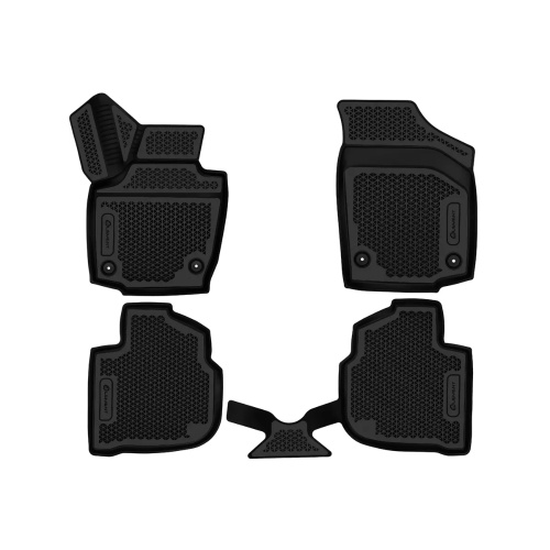Коврики в салон Skoda Rapid (2G) 2020-, полиуретан EVA 3D Element, Черный, Арт. EVAELEMENT3DA58957210K