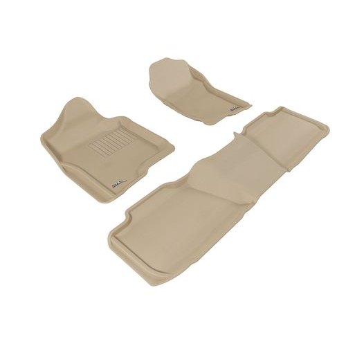 Коврики в салон Chevrolet Tahoe (GMT900) 2006-2014, 3D ткань Sotra VIP, Бежевый, Арт. ST 73-00082