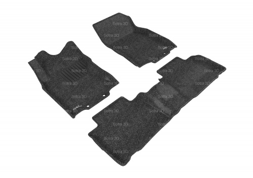Коврики в салон Nissan X-Trail (T32) 2013-2019, 3D ткань Sotra Lux, Черный, Арт. ST 74-00583