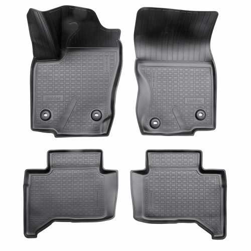 Коврики в салон Toyota Land Cruiser (J250) 2023-, полиуретан 3D Norplast, Черный, 1,2 ряд Арт. NPA10C88490