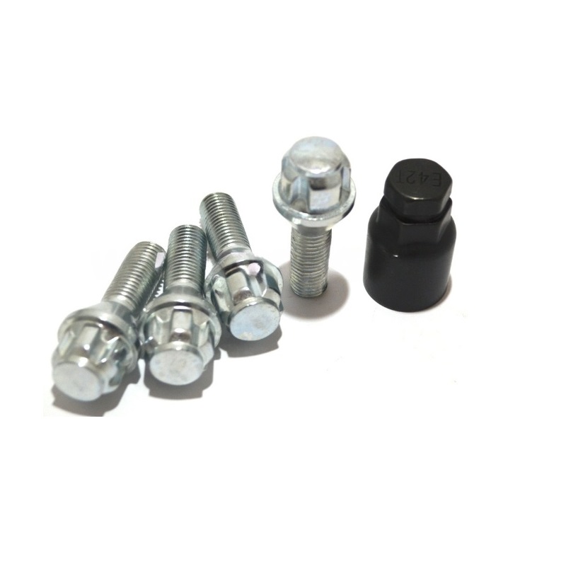 Секретные болты M12x1.25 Конус L-28мм Хром, Ключ 17-19, Арт. 372110H1-1Key