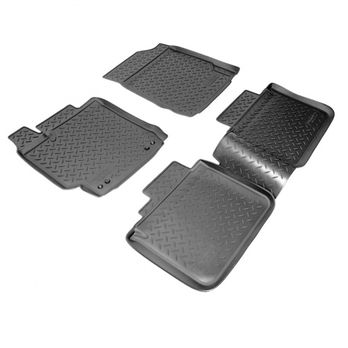 Коврики в салон Toyota Camry (XV50) 2011-2014, полиуретан Norplast, Черный, Арт. NPLPO8807