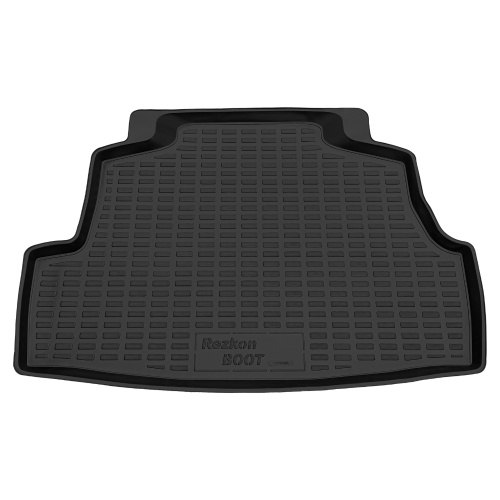 Коврик в багажник Nissan Almera Classic 2006-2013, полиуретан Rezkon, Черный, Арт. 5525005100