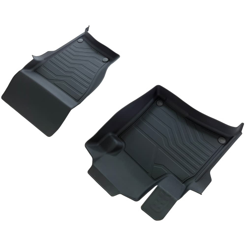 Коврики в салон Volkswagen Touareg  2010-2014, резина 3D SRTK LUX, Черный, передние Арт. PER.3D.VW.TOUAR.10G.08X16