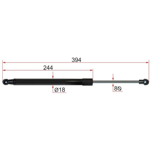 Амортизаторы крышки багажника Toyota Auris 2012-2015 Хэтчбэк 5 дв., (L=R) Арт. ST6895002130