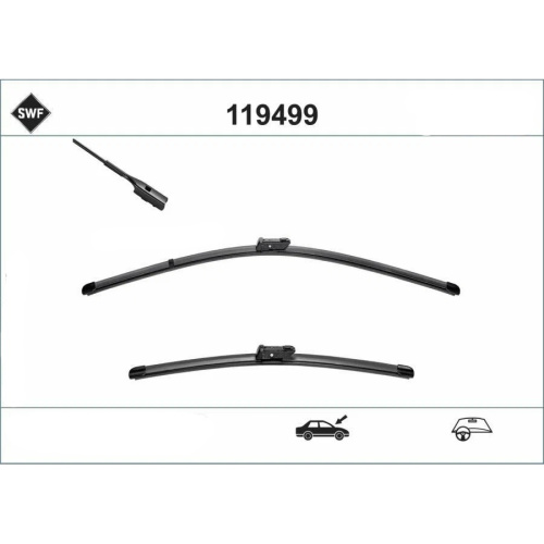 Комплект стеклоочистителей SWF VisioFlex OE499 650мм/530мм арт. 119499
