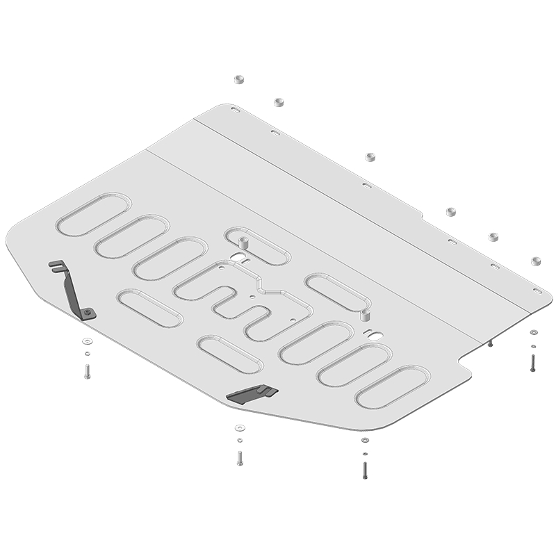 Защита топливного бака Voyah Dream 2021- V- 1,5 hyb; 4WD Арт. 348609