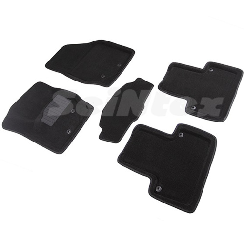 Коврики в салон Volvo XC90  2002-2006, 3D ткань Seintex , Черный, Арт. 86305