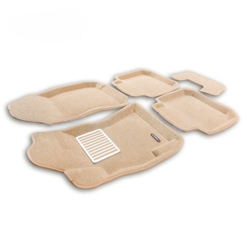 Коврики в салон Subaru Legacy (B14) 2009-2012 Универсал, 3D ткань Euromat LUX, Бежевый, Арт. EM3D004704T