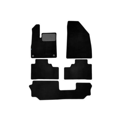 Коврики в салон GAC GS8  2021-2025, ткань Klever premium, Черный, Арт. KLEVER0510500222110KH