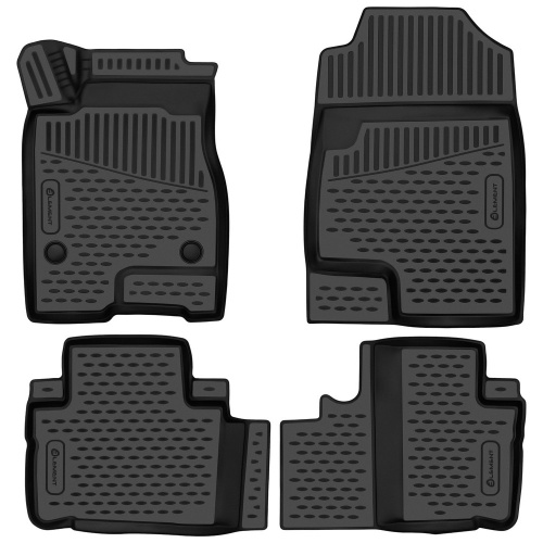 Коврики в салон Haval M6  2021-, полиуретан 3D Element, Черный, Арт. ELEMENT3DAN0465210K