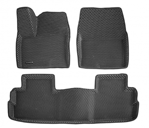Коврики в салон Haval Dargo  2022-, 3D EVA Euromat, Черный, Арт. EM3DEVA001411
