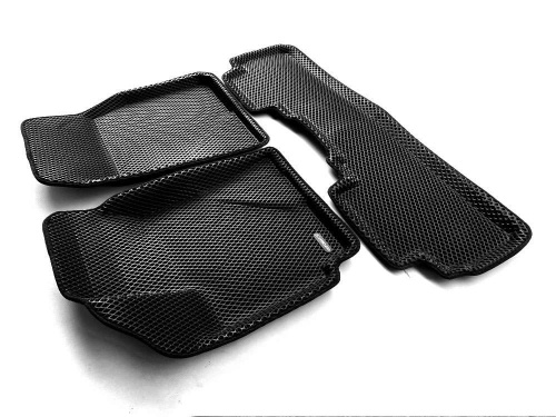 Коврики в салон Toyota Highlander (U40) 2007-2010, 3D EVA Euromat, Черный, Арт. EM3DEVA005111
