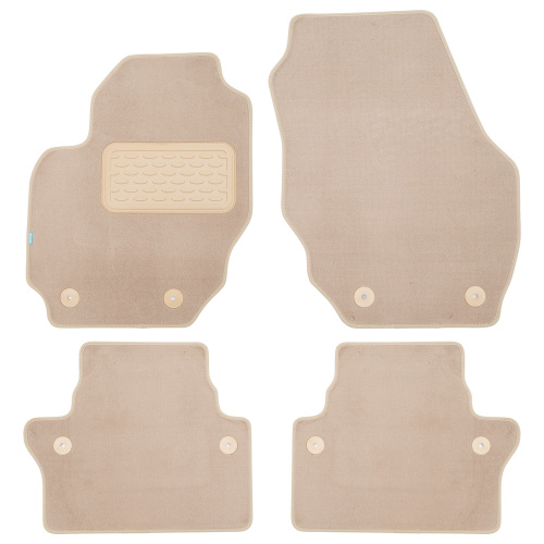 Коврики в салон Volvo XC70  2007-2013, текстильные Klever premium, Бежевый, Арт. KLEVER04500822112KH