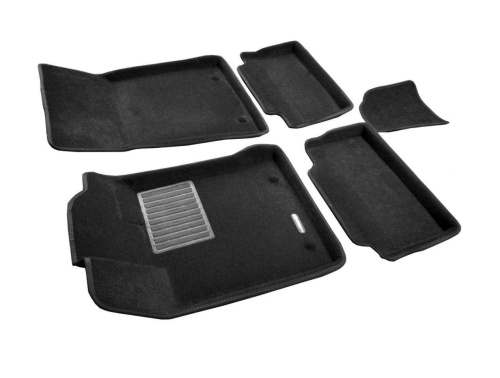 Коврики в салон Geely Emgrand (SS11) 2021-, 3D ткань Euromat Business, Черный, Арт. EMC3D001413