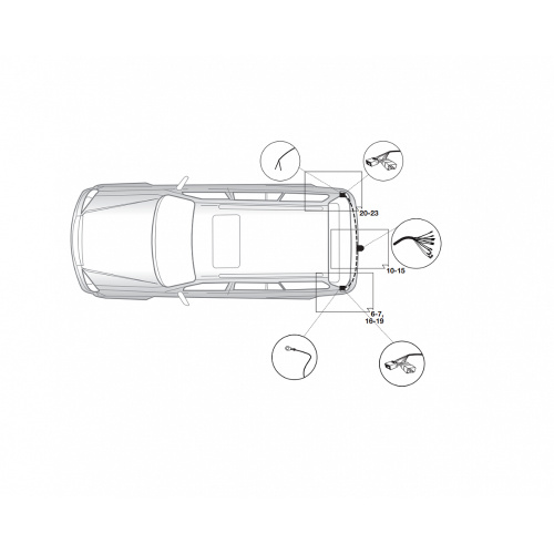 Блок согласования Chevrolet Captiva I 2013-2016 FL2 для а/м без подготовки Универсальный 7pin с отключением парктроника Hak-System Арт. 16500522