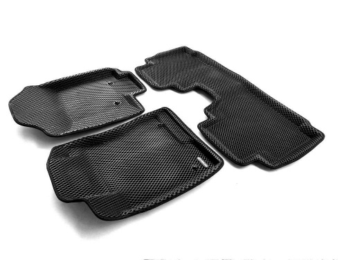Коврики в салон Haval H6  2017-2023, 3D EVA Euromat, Черный, Арт. EM3DEVA001405
