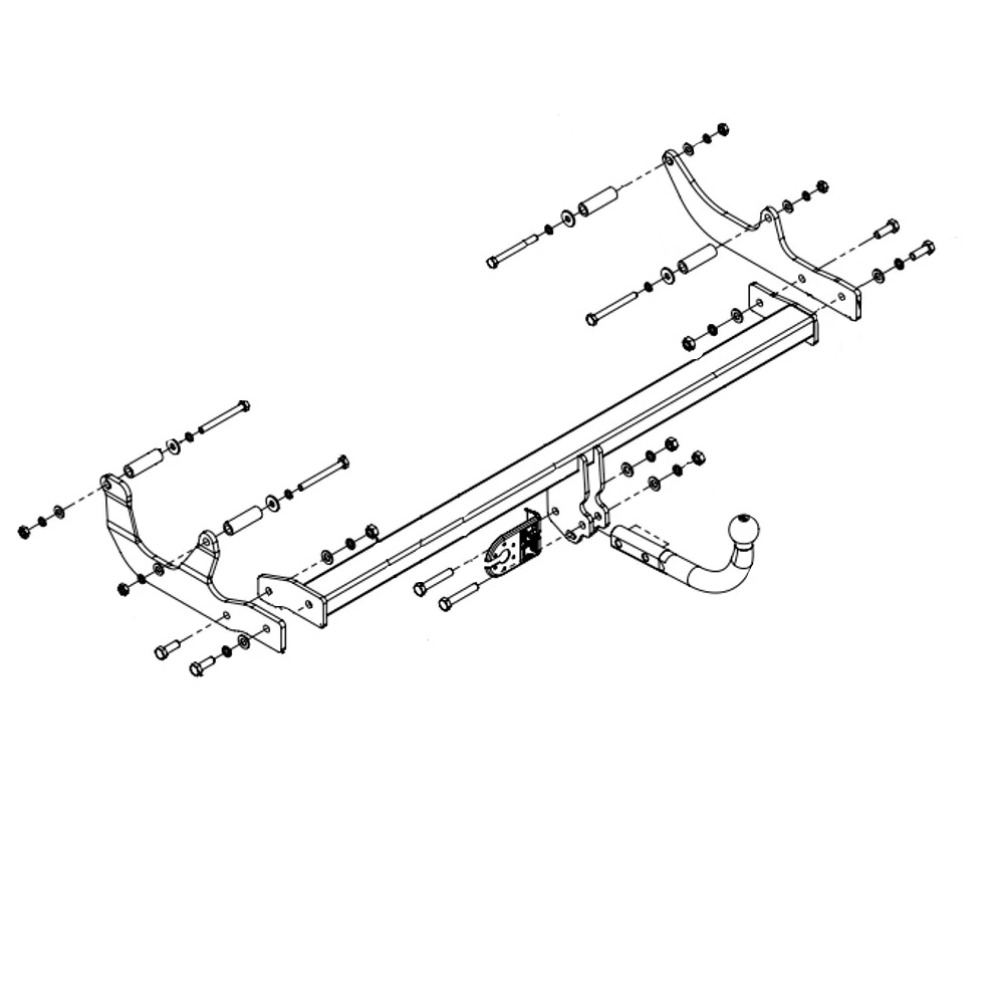 Фаркоп Renault Fluence 2009-2013 IMIOLA Арт. R058