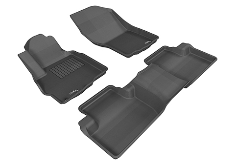 Коврики в салон Citroen C4 Aircross 2012-2017, 3D ткань Sotra Lux, Черный, Арт. ST 74-00120