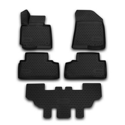 Коврики в салон Nissan Patrol (Y62) 2010-2014, полиуретан Element, Черный, Арт. CARNIS00039