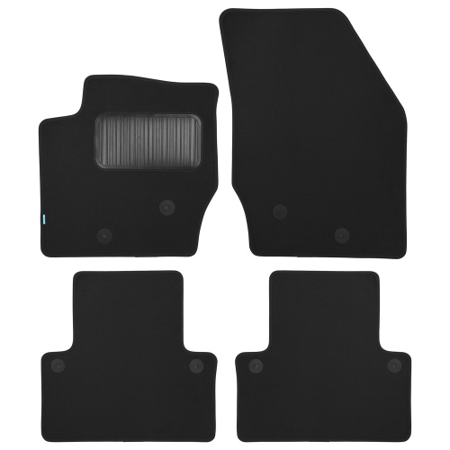 Коврики в салон Volvo XC90  2002-2006, текстильные Klever premium, Черный, Арт. KLEVER03500422110KH