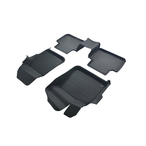 Коврики в салон Volkswagen Touareg  2018-2023, резина 3D SRTK LUX, Черный, Арт. 3D.POR.CAY.17G.08005