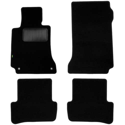 Коврики в салон Mercedes  (W204) 2006-2011 Седан, ткань Klever standart, Черный, Арт. KLEVER023439101210KH