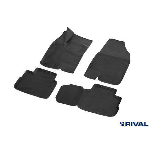Коврики в салон Haval Dargo  2022-, полиуретан Rival, Черный, Арт. RIV19405001