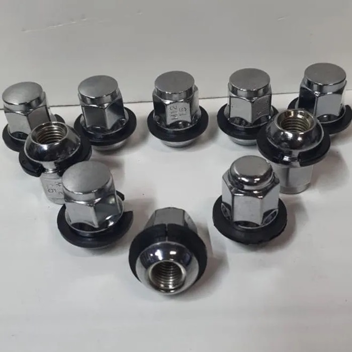 Гайка колеса M12x1.5 Конус h-35мм закрытая, Черный хром, Ключ 19, Арт. 401445HU