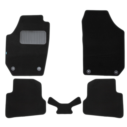 Коврики в салон Skoda Fabia (5J) 2007-2010 Хэтчбэк 5 дв., текстильные Klever premium, Черный, Scout Арт. KLEVER03450622110KH