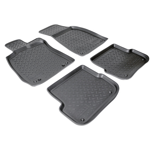 Коврики в салон Audi A6 (C6) 2004-2008 Седан, полиуретан Norplast, Черный, Арт. NPL-Po-05-03