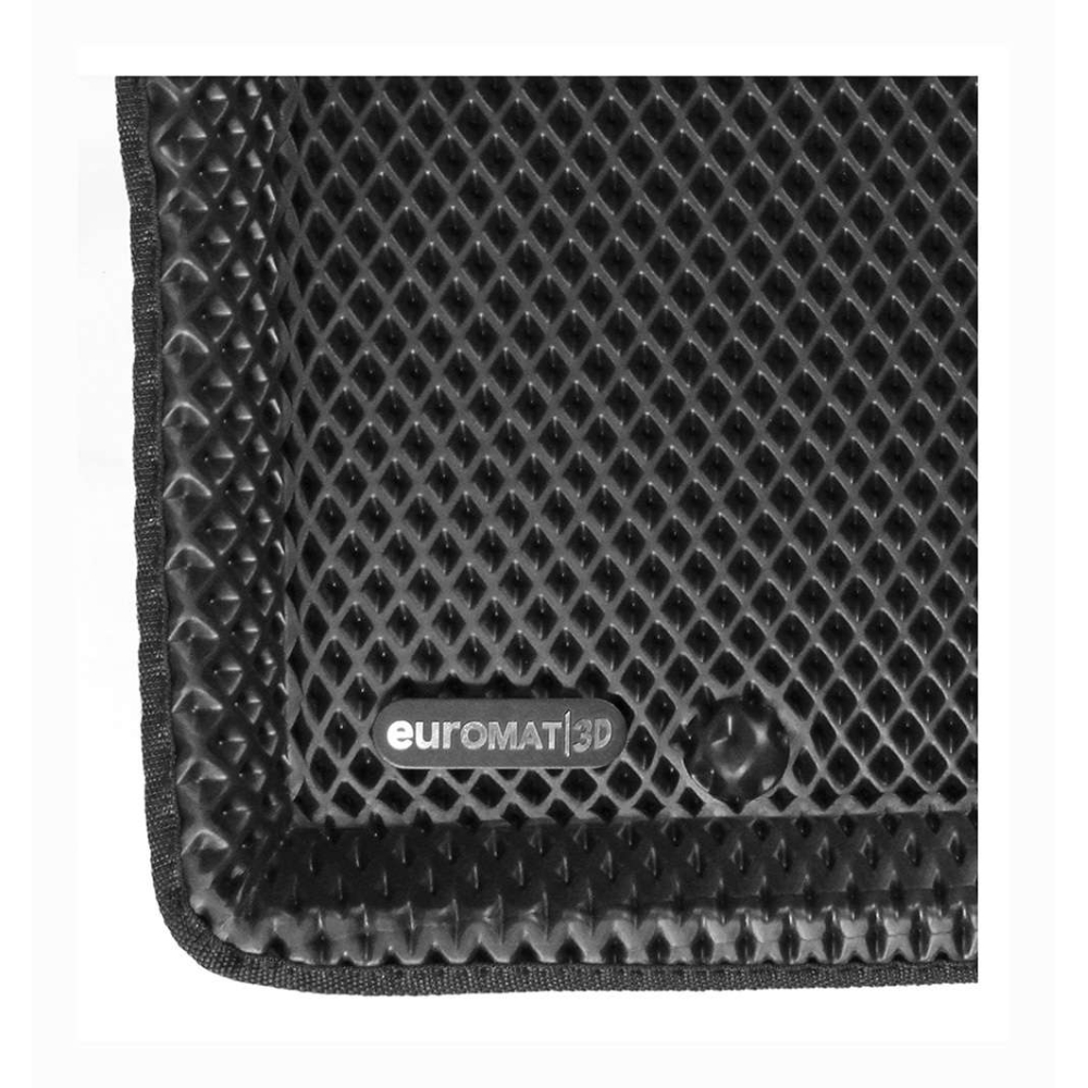 Коврики в салон Land Rover Discovery  (L462) 2016-2021, 3D EVA Euromat, Черный, Арт. EM3DEVA003102