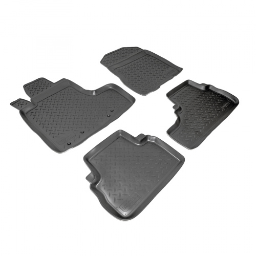 Коврики в салон Honda CR-V  2006-2009, полиуретан Norplast, Черный, Арт. NPL-Po-30-11