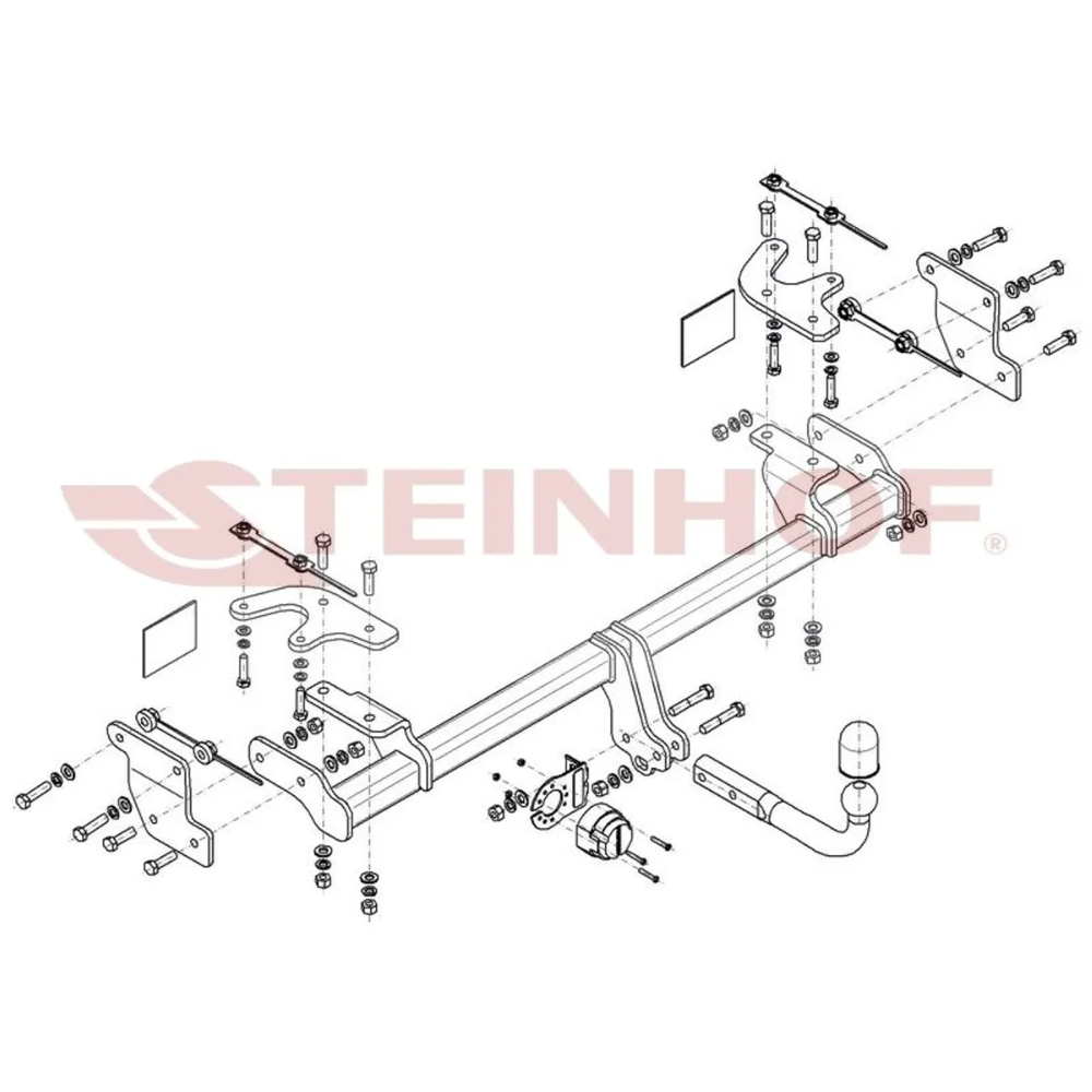 Фаркоп BAIC X7 I 2024- FL Steinhof Арт. B012