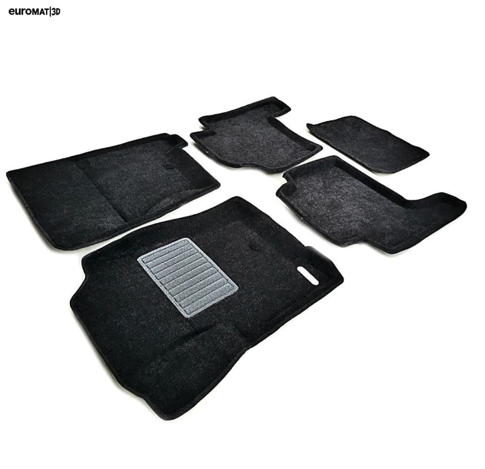 Коврики в салон Range Rover Sport  (L320) 2009-2013 FL, 3D ткань Euromat Business, Черный, Арт. EMC3D-003104