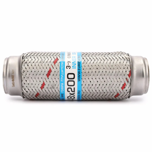 Гофра глушителя 48х200мм. 3-х слойная арт. 48X2003