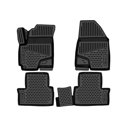 Коврики в салон Jetour X50 2024-, полиуретан 3D Element, Черный, Арт. ELEMENT3DA71466210K