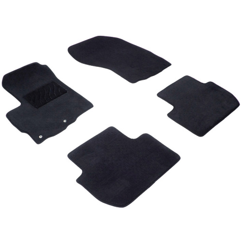 Коврики в салон Citroen C-Crosser 2007-2013, ткань Seintex Lux, Черный, Арт. 82763