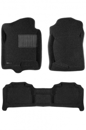 Коврики в салон Chevrolet Tahoe (GMT900) 2006-2014, 3D ткань Euromat Business, Черный, Арт. EMC3D-001302