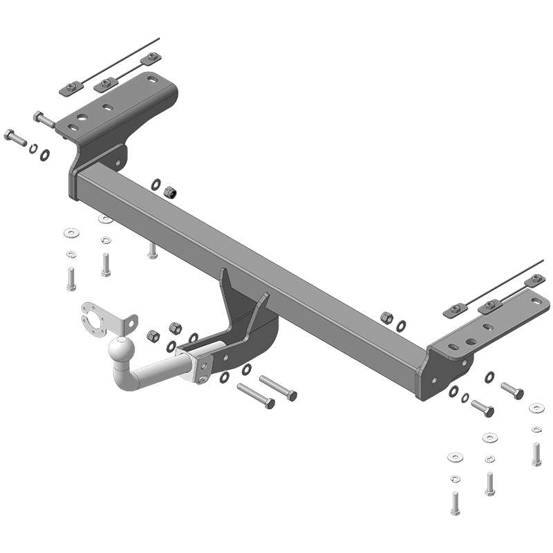 Фаркоп Changan CS75 Plus IV 2024- оцинкованный MOTODOR Арт. 97209A