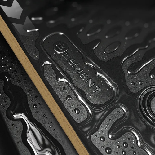 Коврики в салон BMW X1 (F48) 2019-2023 FL, полиуретан 3D Element, Черный, бежевый кант, Европа Арт. KANTELEM3D0543210KBG