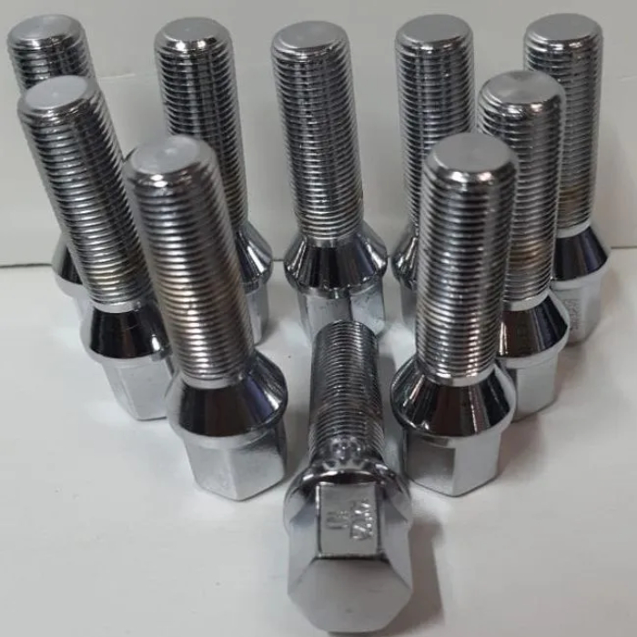 Болт колёсный M14x1.25 Конус L-40мм Цинк, Ключ 17, Арт. 077157