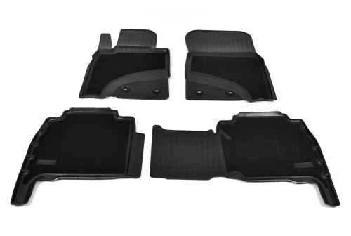 Коврики в салон Toyota Land Cruiser 200 2012-2015 FL1, комбинированные Norplast, Черный, Арт. NPA11C88500CM