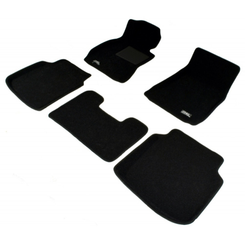 Коврики в салон BMW 7 (F02) 2008-2012 Long, 3D ткань Sotra Lux, Черный, Арт. ST 74-00372