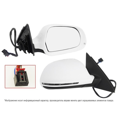 Зеркало боковое  Audi Q3 (8U) 2011-2014 Обогрев/ Регулировка/ Повторитель поворота/ Складывание/ 12 контактов, справа (R) Арт. STAUQ3940A1