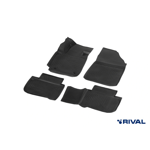 Коврики в салон Changan UNI-S 2024-, литьевые Rival, Черный, Арт. RIV18901001